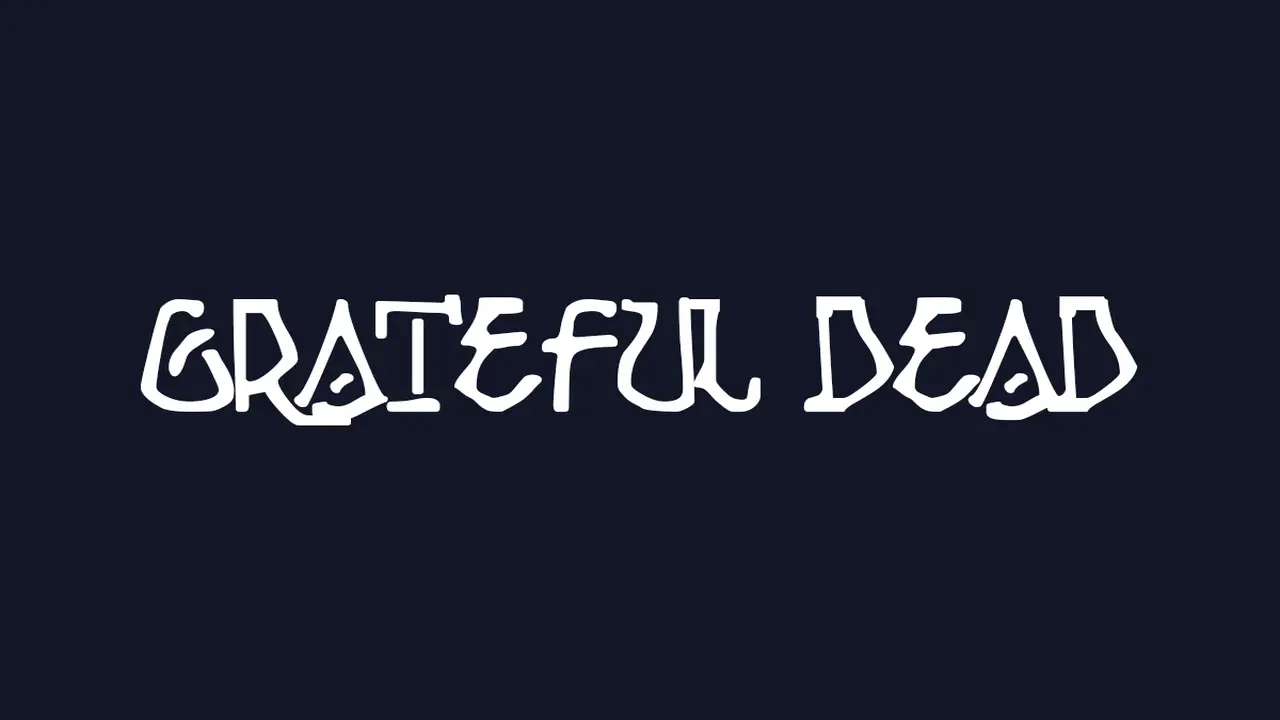 Mary Pickford grateful dead font