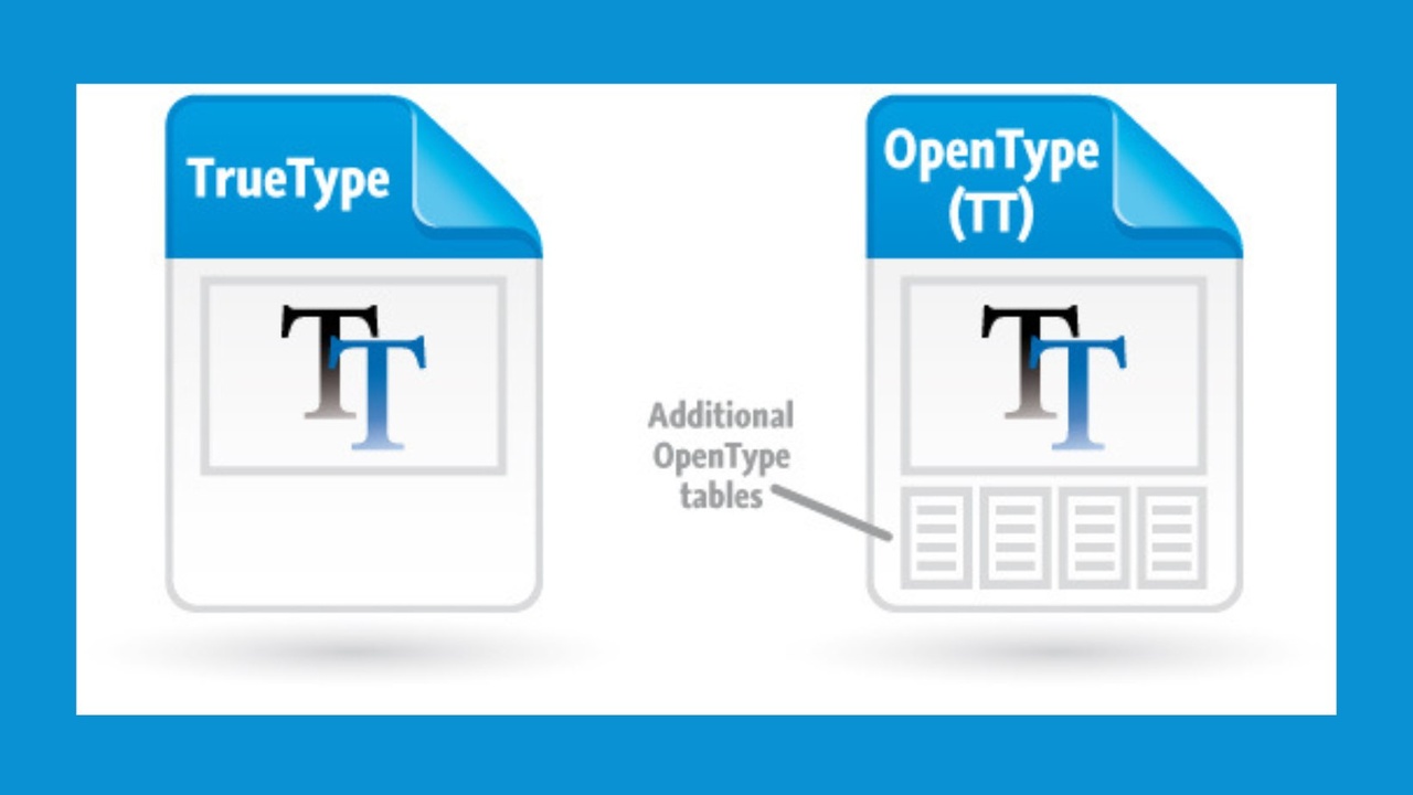 How To Choose Between Opentype And Truetype Fonts