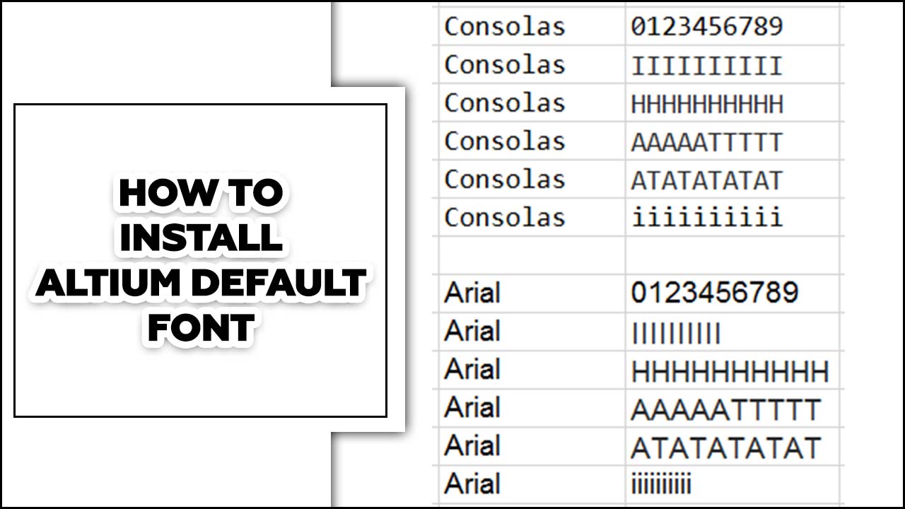 How To Install Altium Default Font