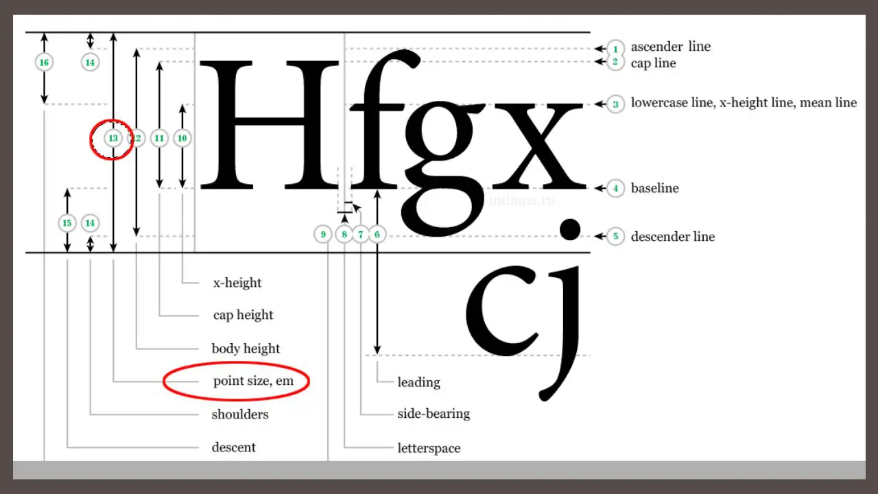 How To Measure Font Size In Points