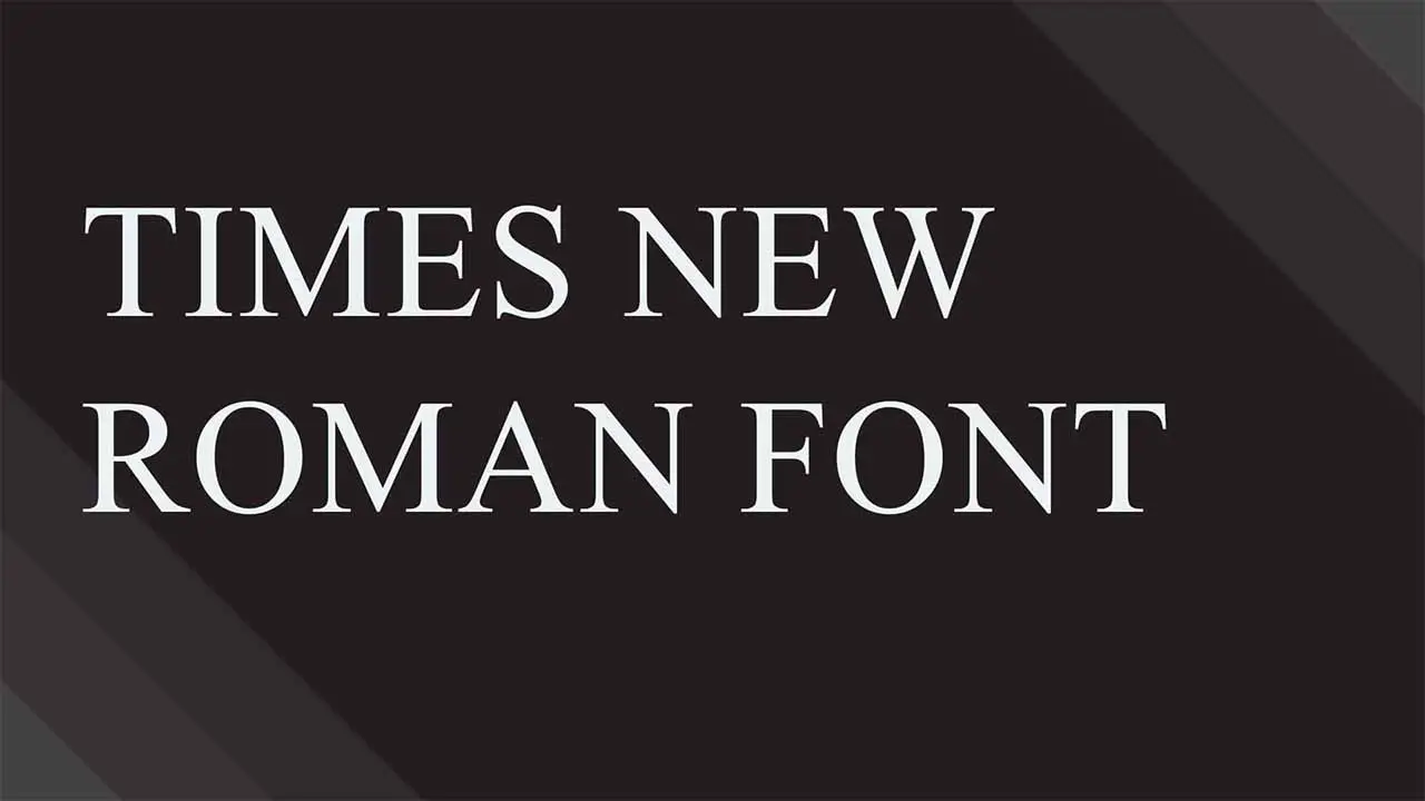 How To Set Latex Font Times New Roman In Your Project