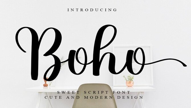 How To Use Boho Fonts In Design