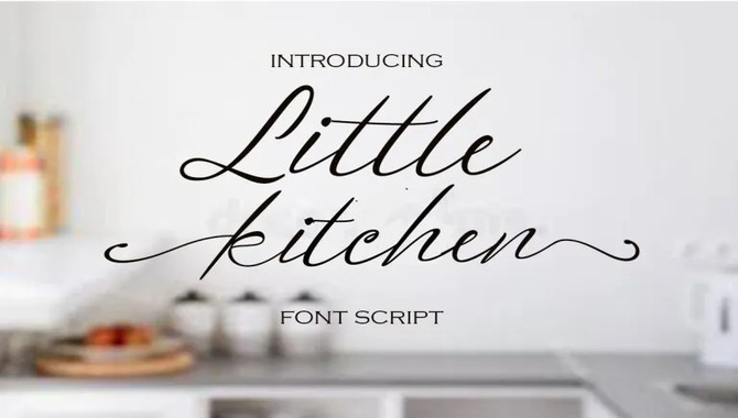 How To Use Country Kitchen Font