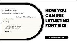 How You Can Use Lstlisting Font Size? – Explained