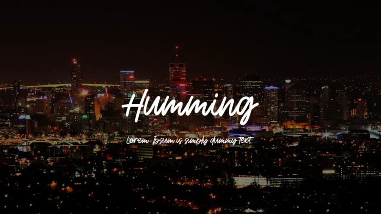 Humming Bold Font Style