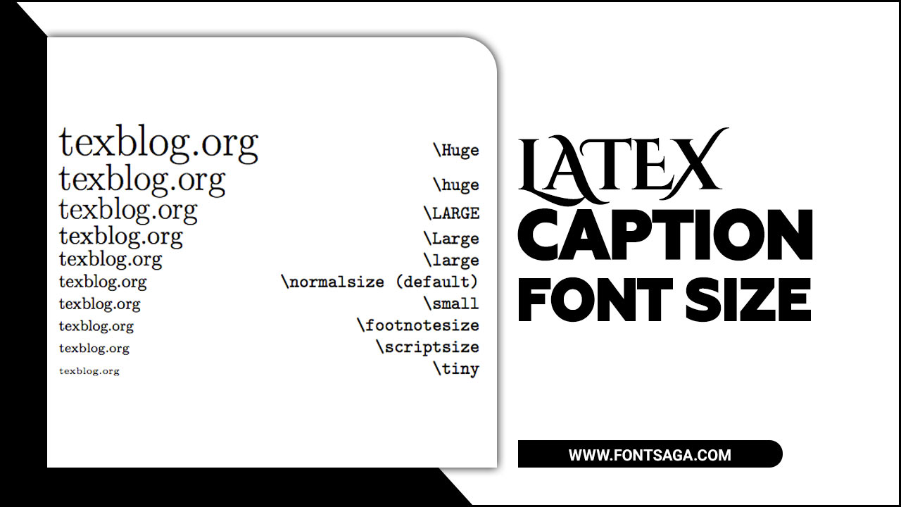 Latex Caption Font Size