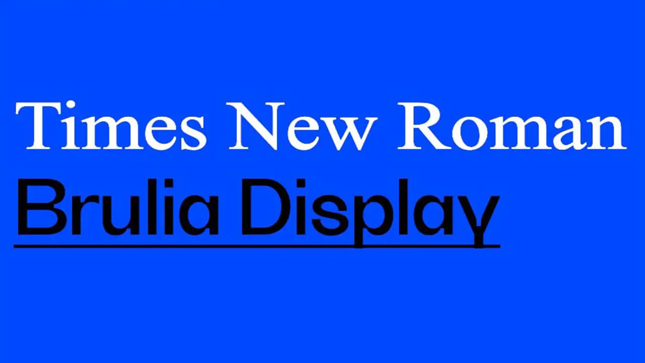 Loading Times New Roman's Font Package
