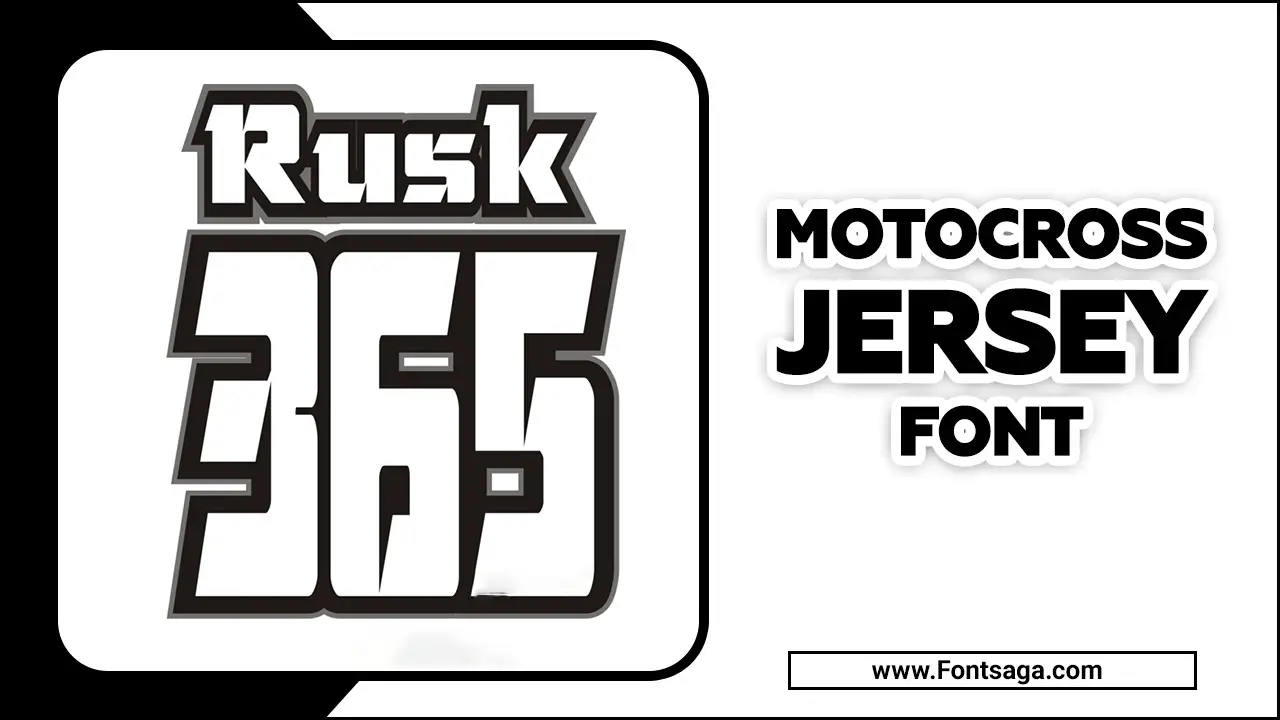 Motocross Jersey Font