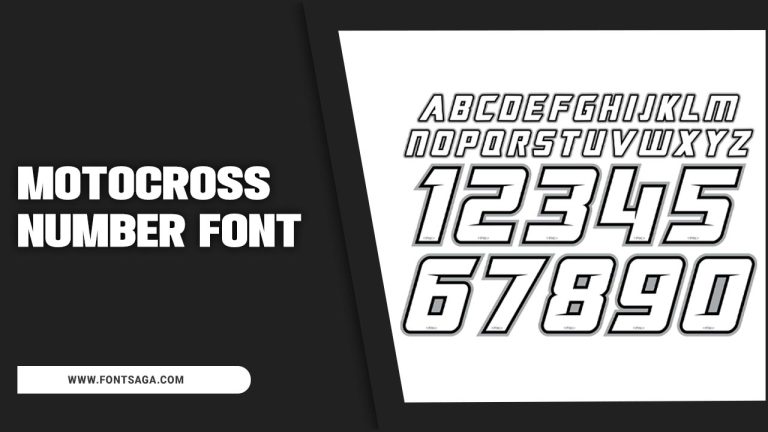 Motocross Number Font: Unleash Your Racing Style!