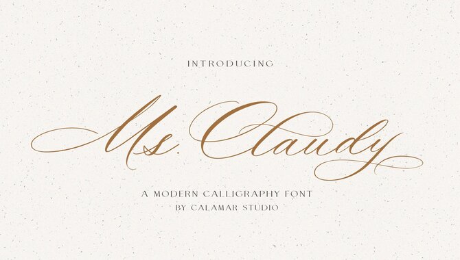 Other Calligraphy Fonts For Wedding Design