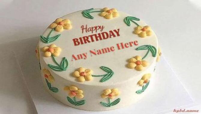 Personalized Birthday Cake