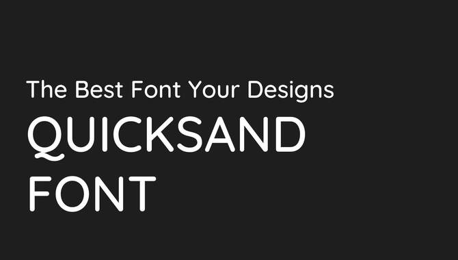 Quicksand Thick Fonts