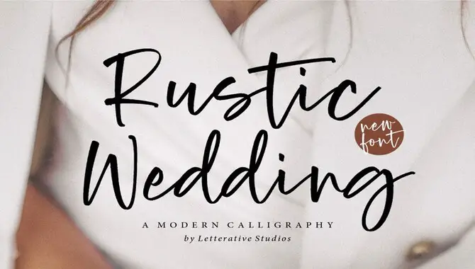 Rustic Wedding Font Features