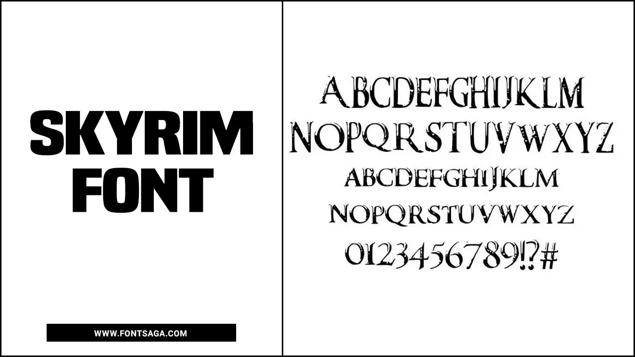 Skyrim Font