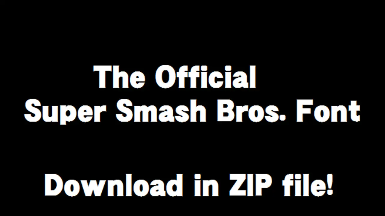 Smash Brothers Newcomer Font Style
