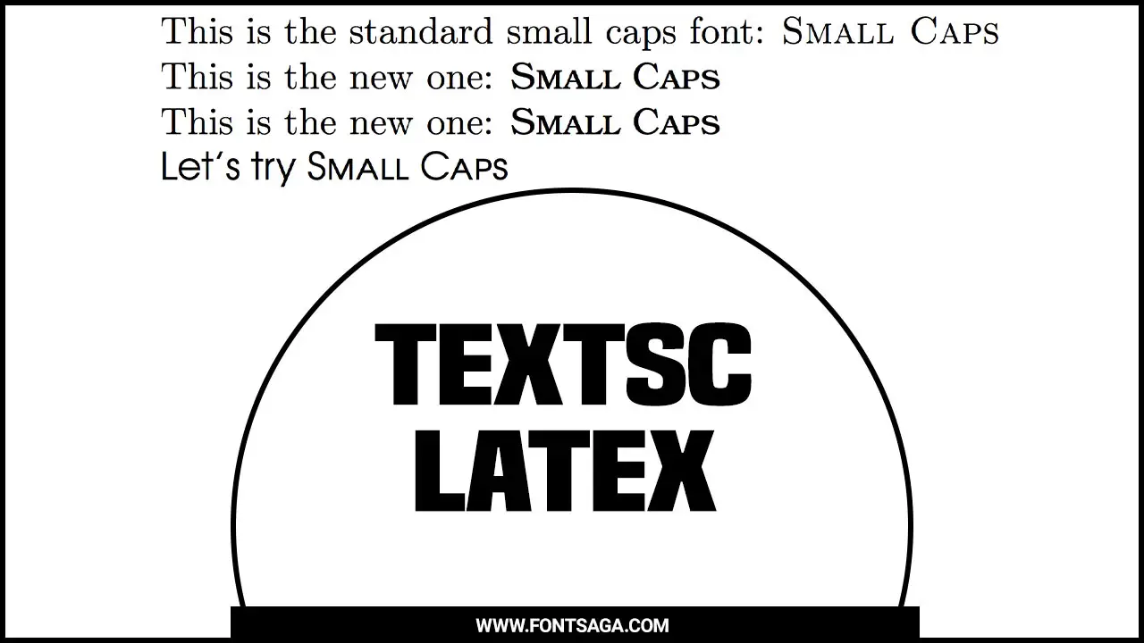 Textsc Latex