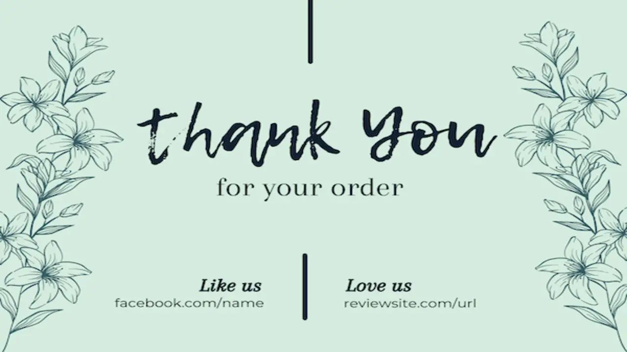 Thank You For Shopping With Us!