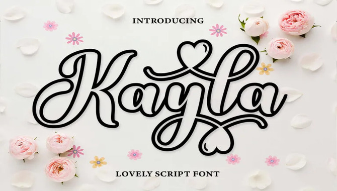 The Benefits Of Using Kayla Outline Font