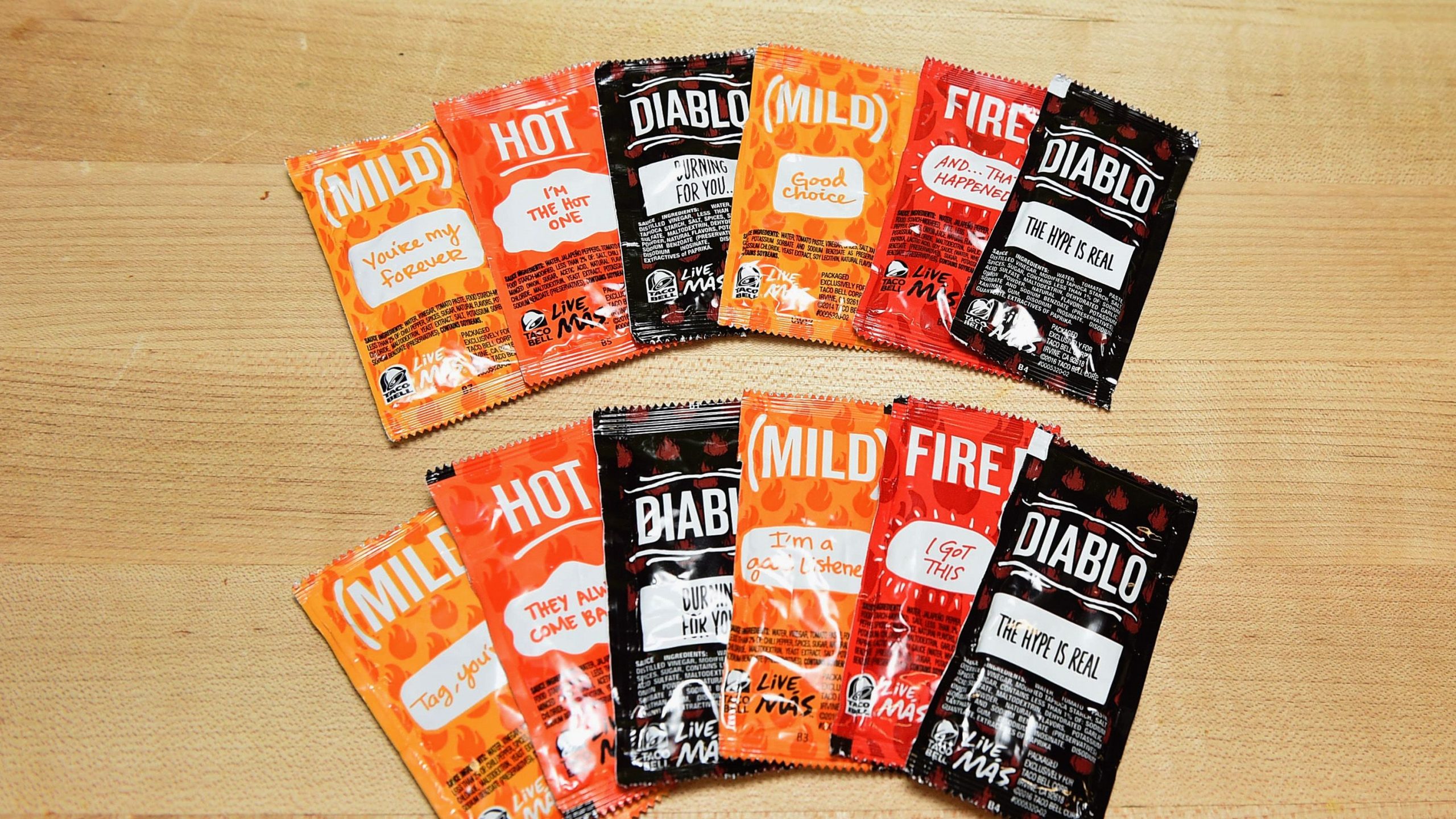 The History Of The Taco Bell Sauce Packet Font