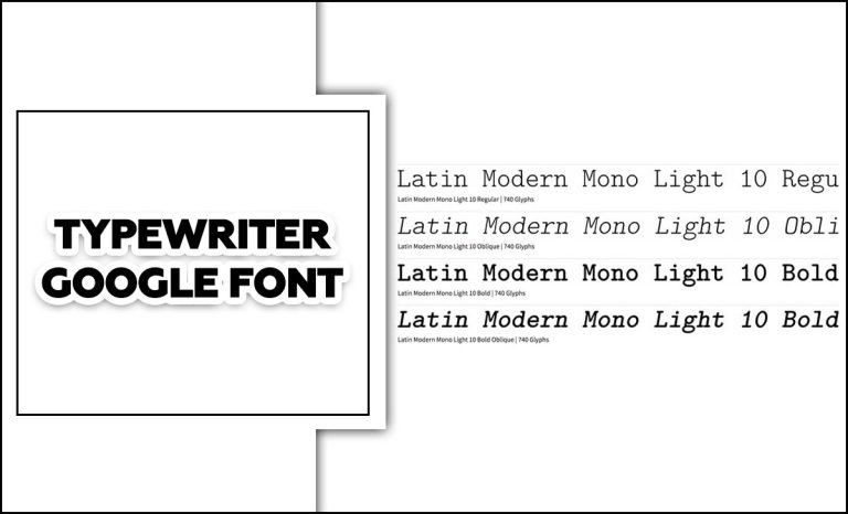 Typewriter Google Font: A Detailed Overview