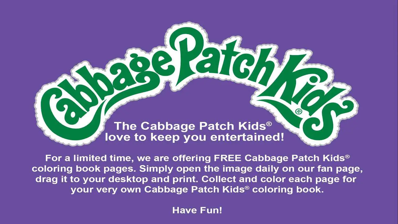 What Is Cabbage Patch Kids Font