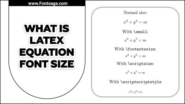 What Is Latex Equation Font Size? Explained Easily