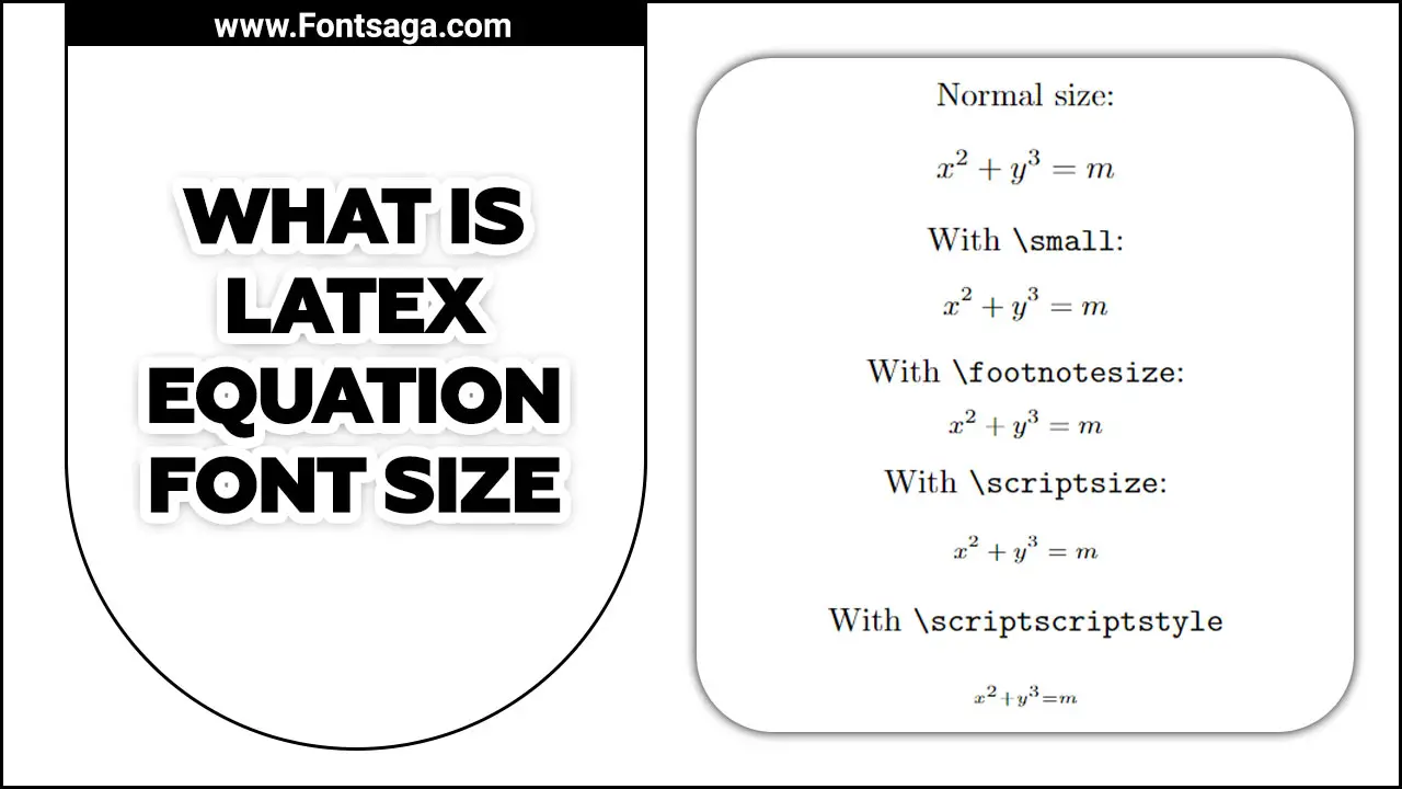 What Is Latex Equation Font Size