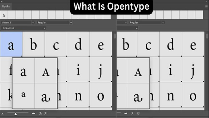 What Is Opentype