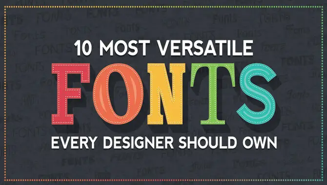 Why Is Master Font Versatility Important For Designers