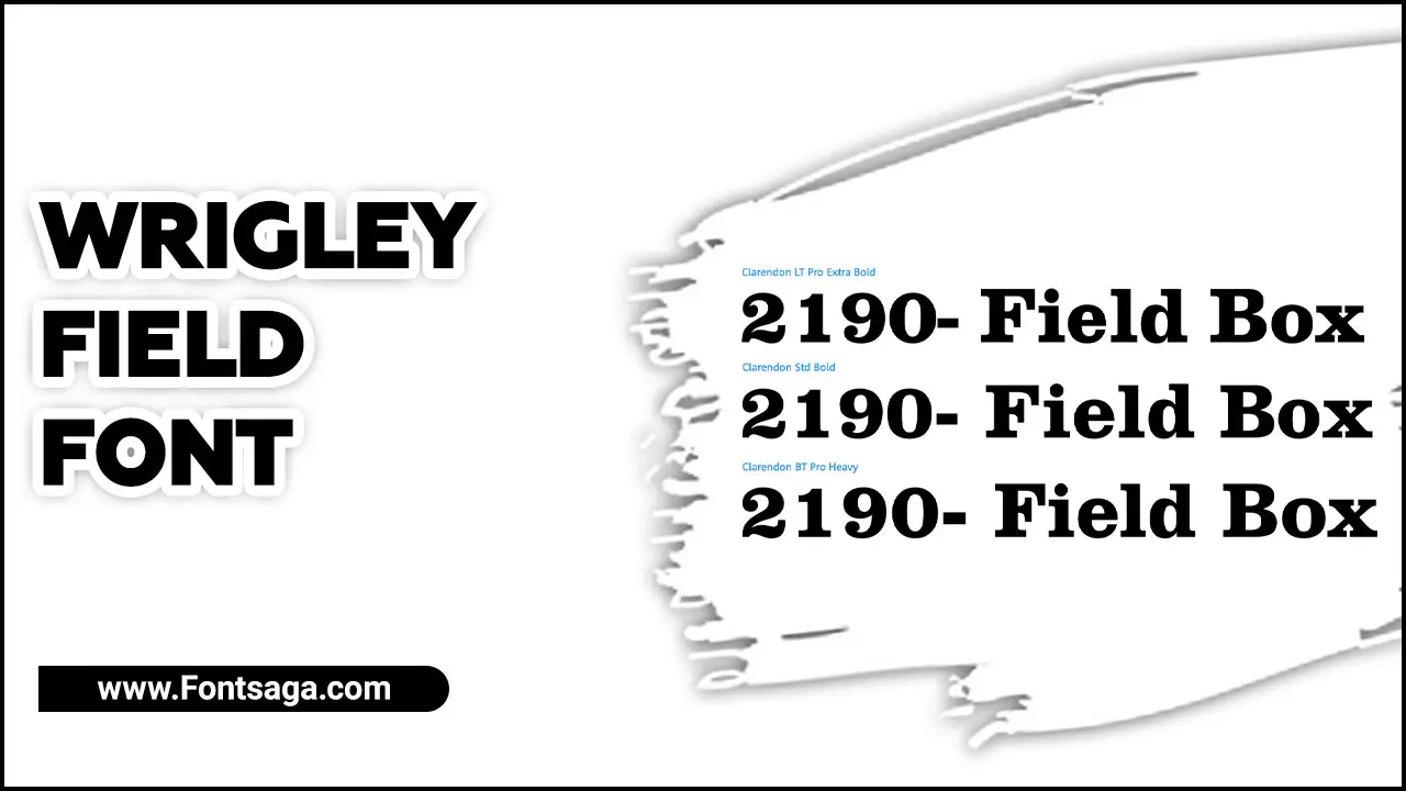 Wrigley Field Font