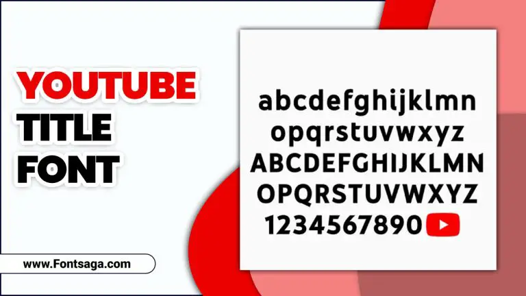 YouTube Title Font – Designing With Distinction