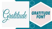 Gratitude Font