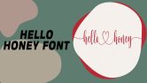 Hello Honey Font