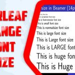Overleaf Change Font Size