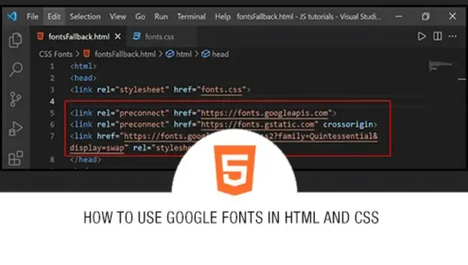Adding The Google Fonts Code To Your Css