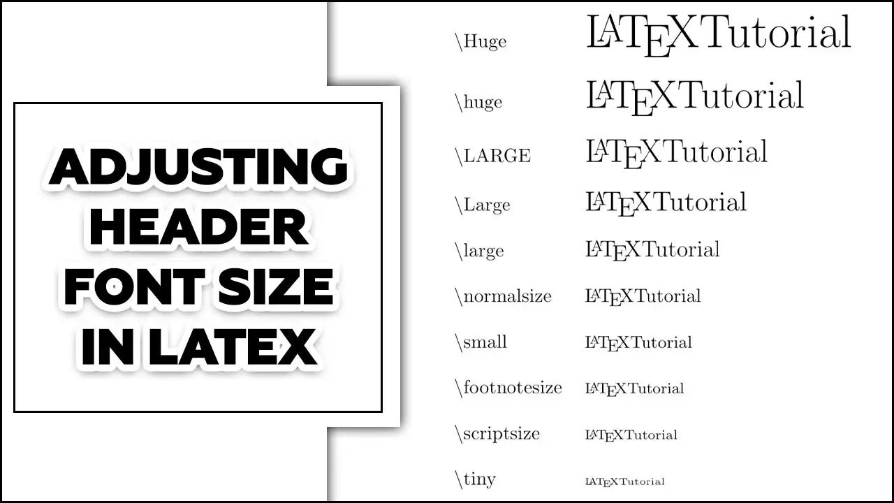Adjusting Header Font Size In Latex