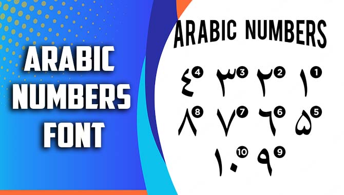 Arabic Numbers Font