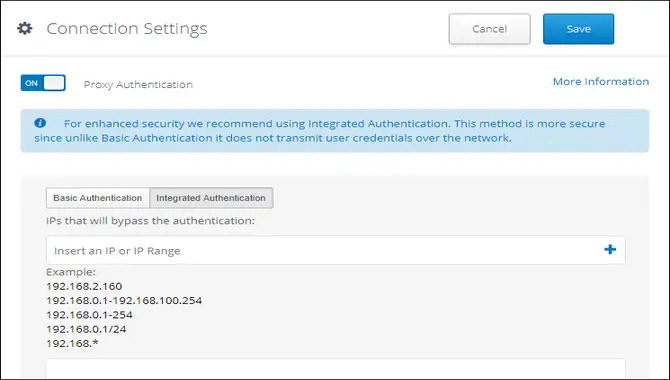 Basic Authentication For Proxys