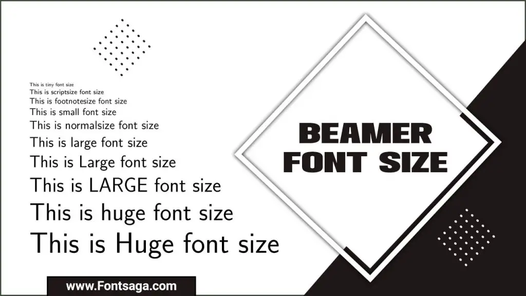 Latex Beamer Title Font Size