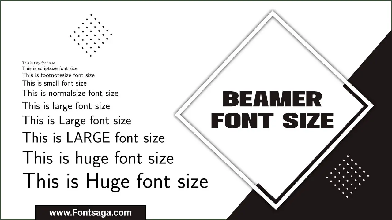 beamer presentation font size