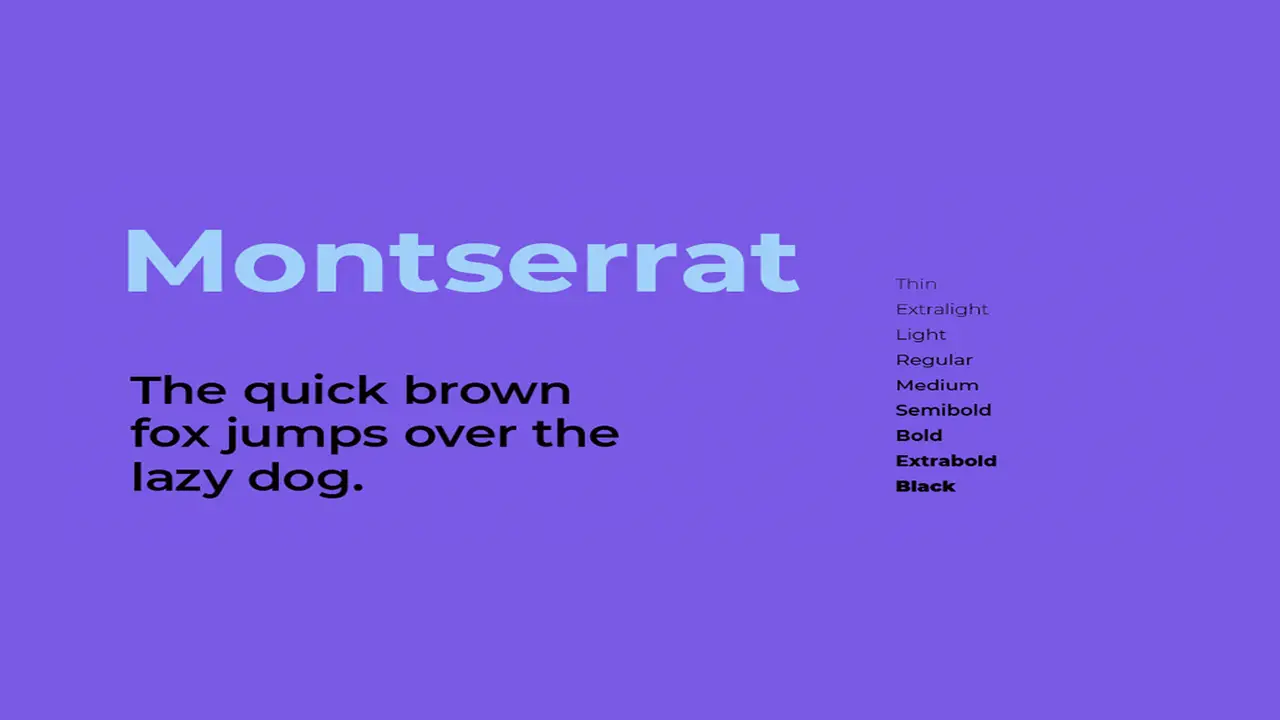 Benefits Of Using Montserrat In Google Fonts