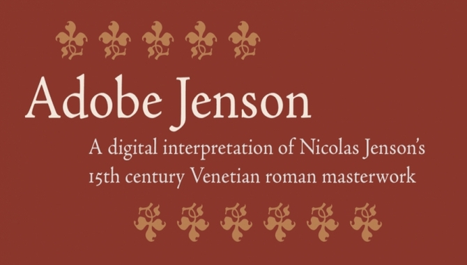 Best Fonts For Roman Numerals- Jenson
