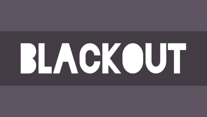 Blackout Font And Atom