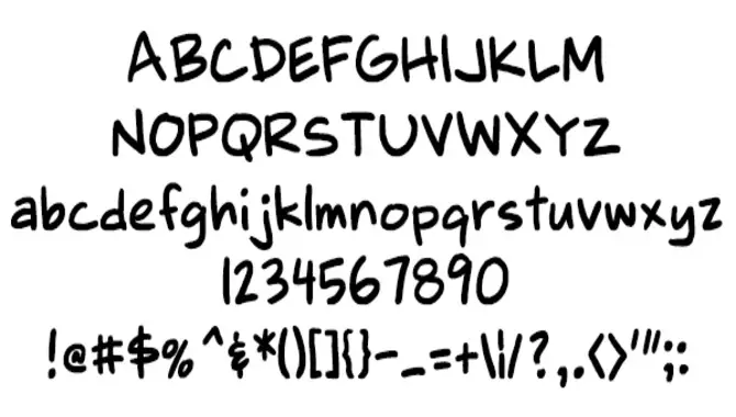 Boldly Missy Comic Handwriting Font