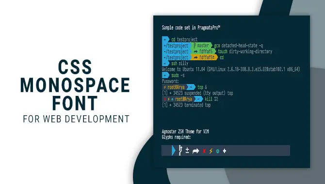 CSS Monospace Font For Web Development