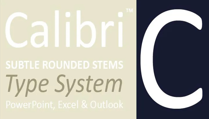 Calibri Typeface And Its Evolution