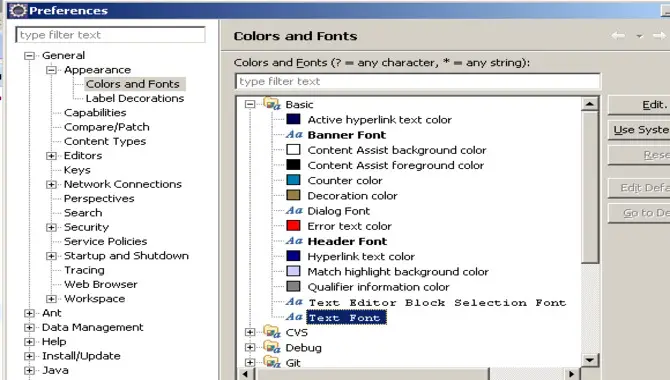 Changing Eclipse's Font Size In The Java Editor