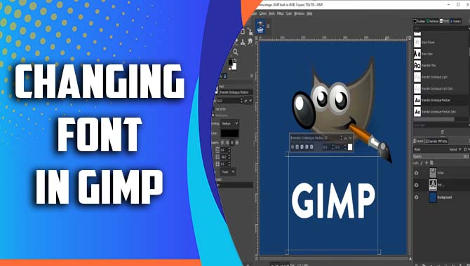 Changing Font In GIMP