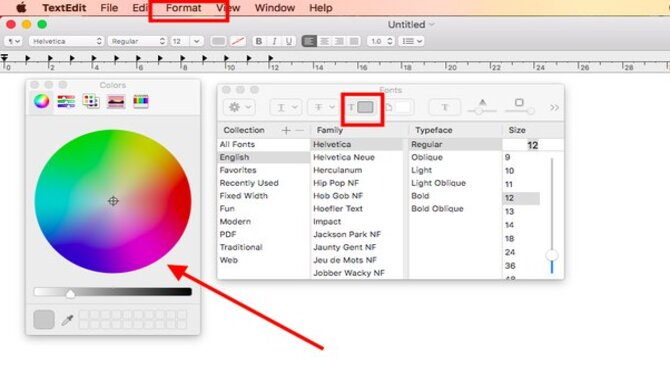 Changing The Font Colour On A Mac