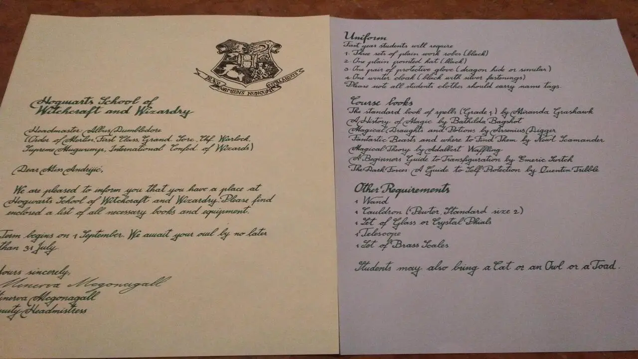 Choosing The Hogwarts Acceptance Letter Font to Achieve an Authentic Look